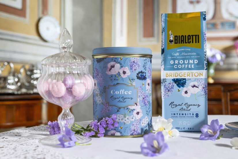 Bialetti Bridgerton mletá káva v plechovce 250 g