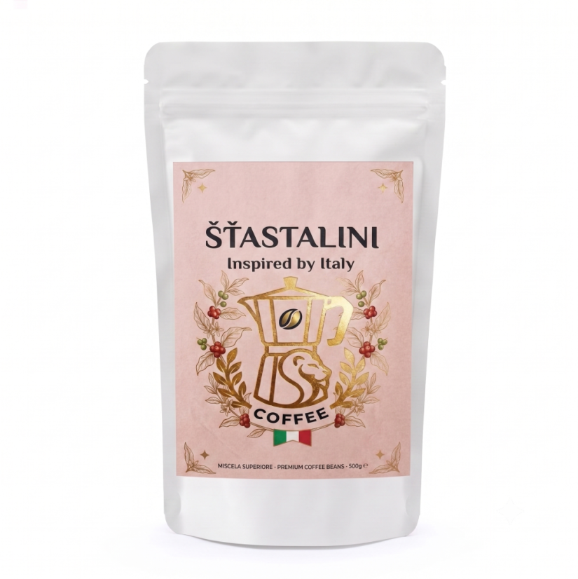 Šťastalini Premium 1 kg - zrnková káva