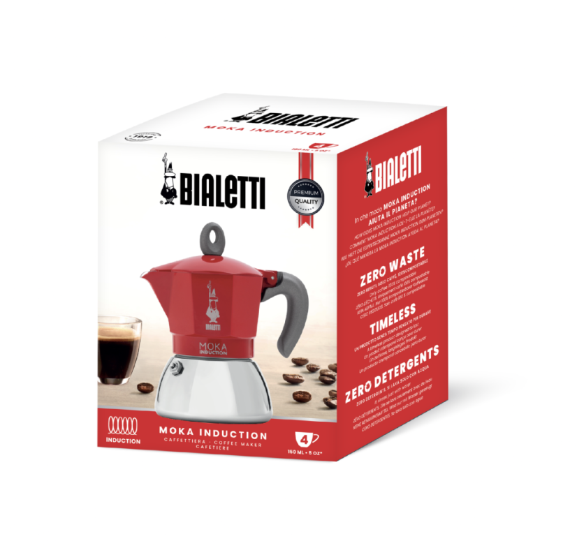 09 Moka Induction Red