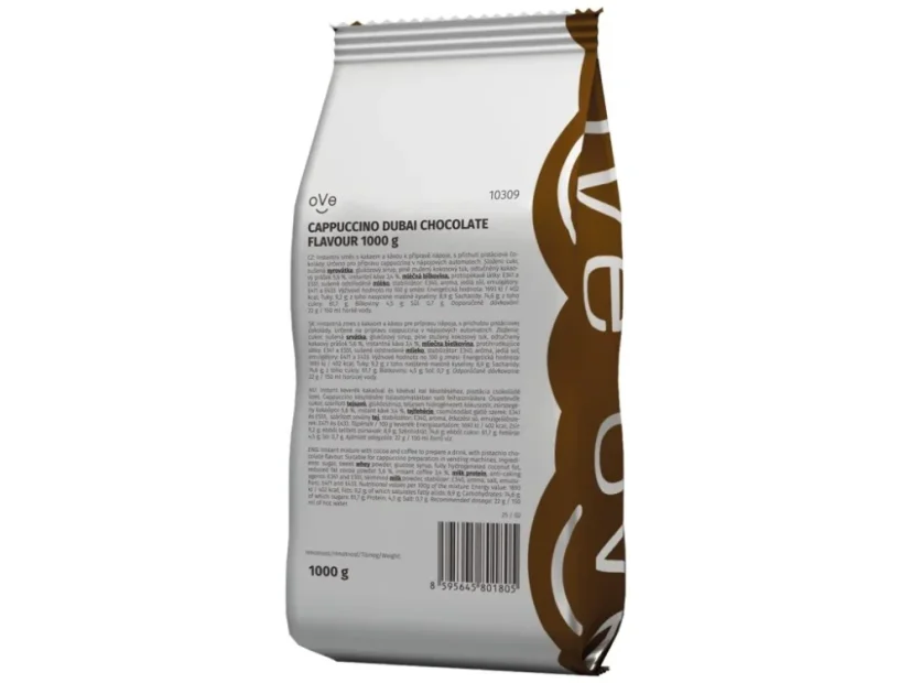 oVe Cappuccino DUBAI CHOCOLATE FLAVOUR 1000g