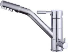 Trojcestná baterie na pitnou vodu 3 v 1 Mixer Tap chromová