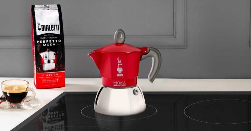 03 Moka Induction Red