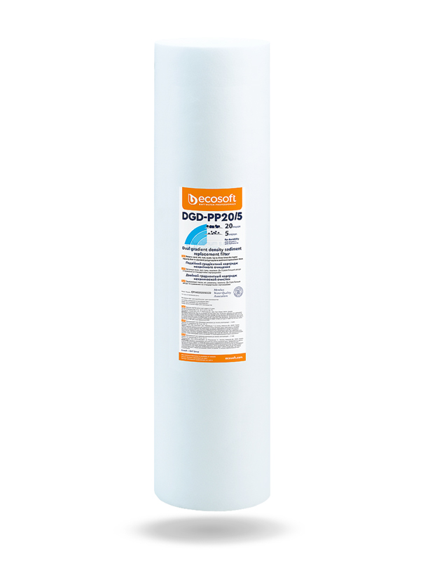 [ECO PP20 5 BB DUAL] Dvojitá filtračná PP vložka 20 x 4,5 Kombinovaná filtrácia 20 5 µm