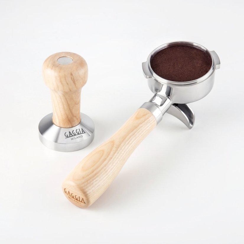 Gaggia páka s dřevěnou rukojetí - dvojvýpusť